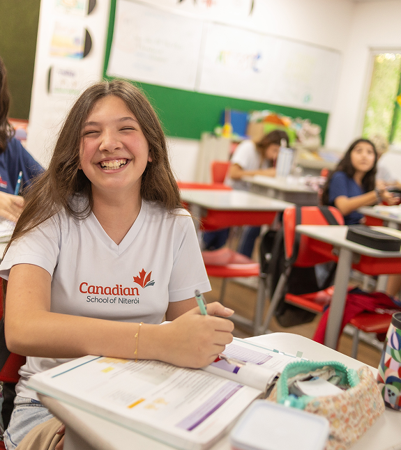 Aluna do Ensino Fundamental Canadian Global School